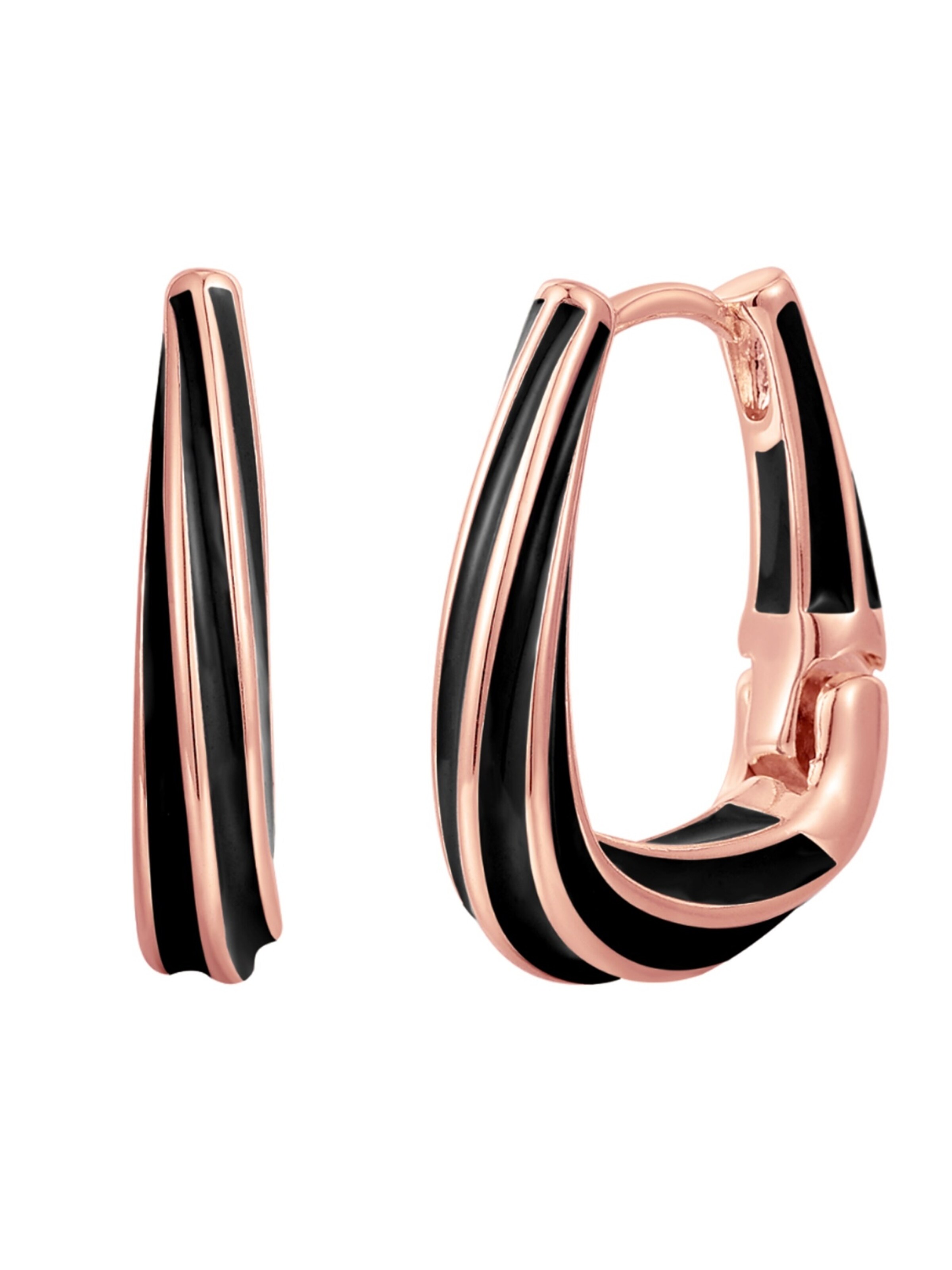 Yokoamii Ohrringe in Schwarz: Vorderseite