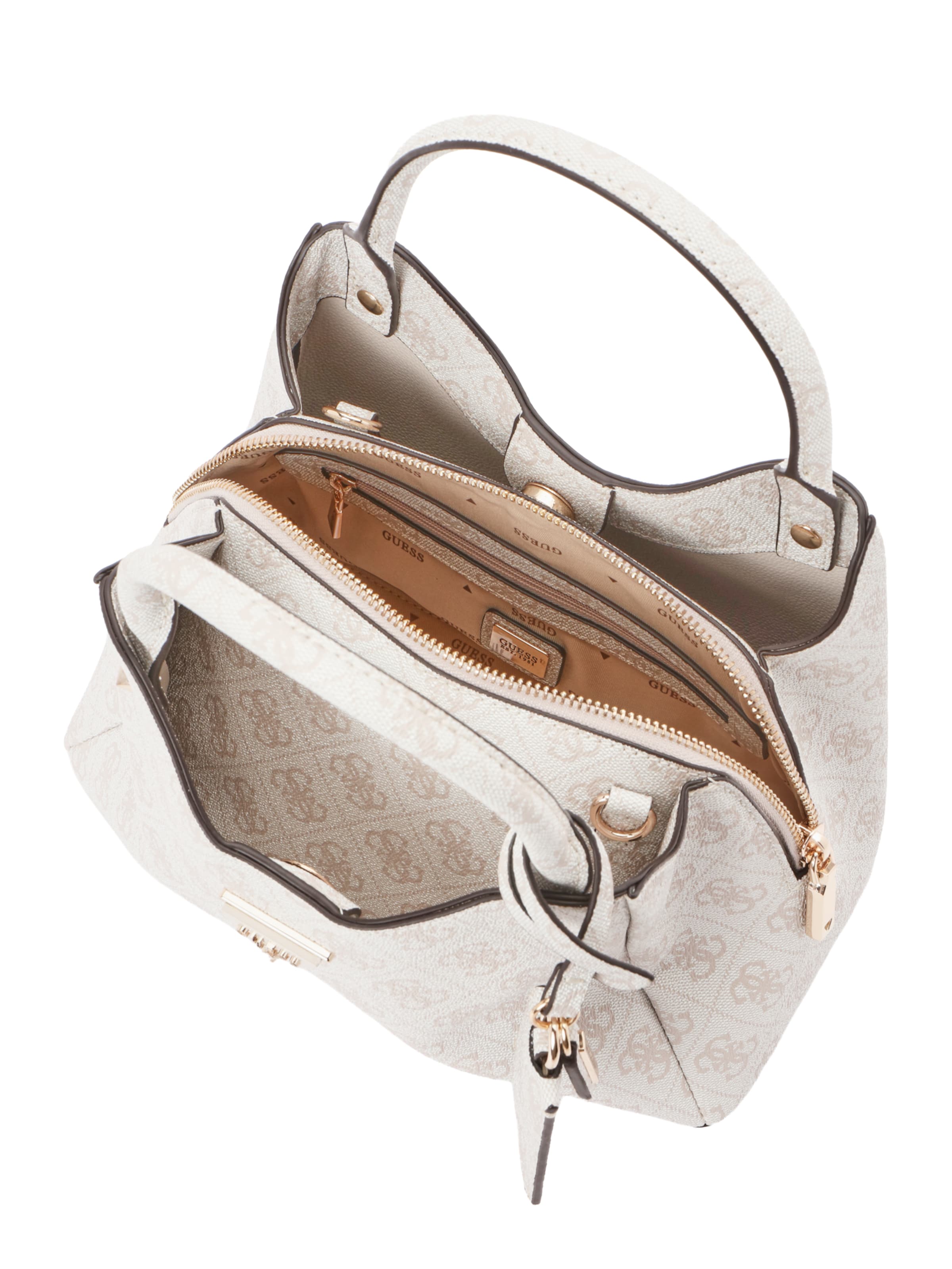 GUESS Handbag 'MERIDIAN II' in White
