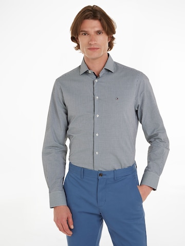 TOMMY HILFIGER Slim Fit Hemd in Blau