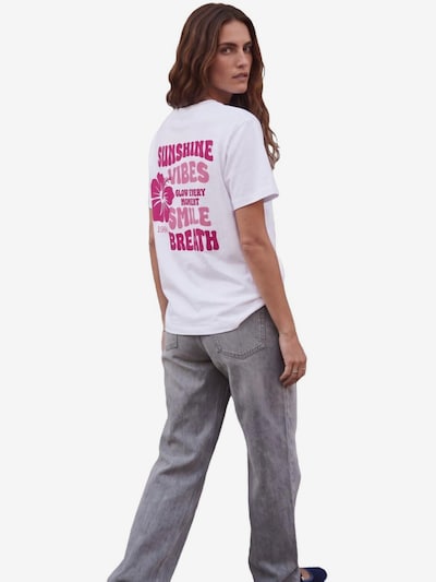 Maglietta 'Floral Relaxed T-Shirt' in XS LTB Jeans di colore bianco, Visualizzazione prodotti