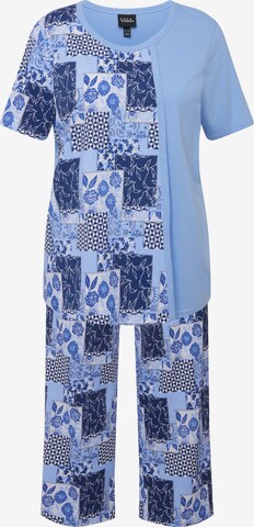 Ulla Popken Pyjama in Blauw: voorkant