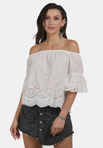 Camicia da donna di usha FESTIVAL in bianco: frontale