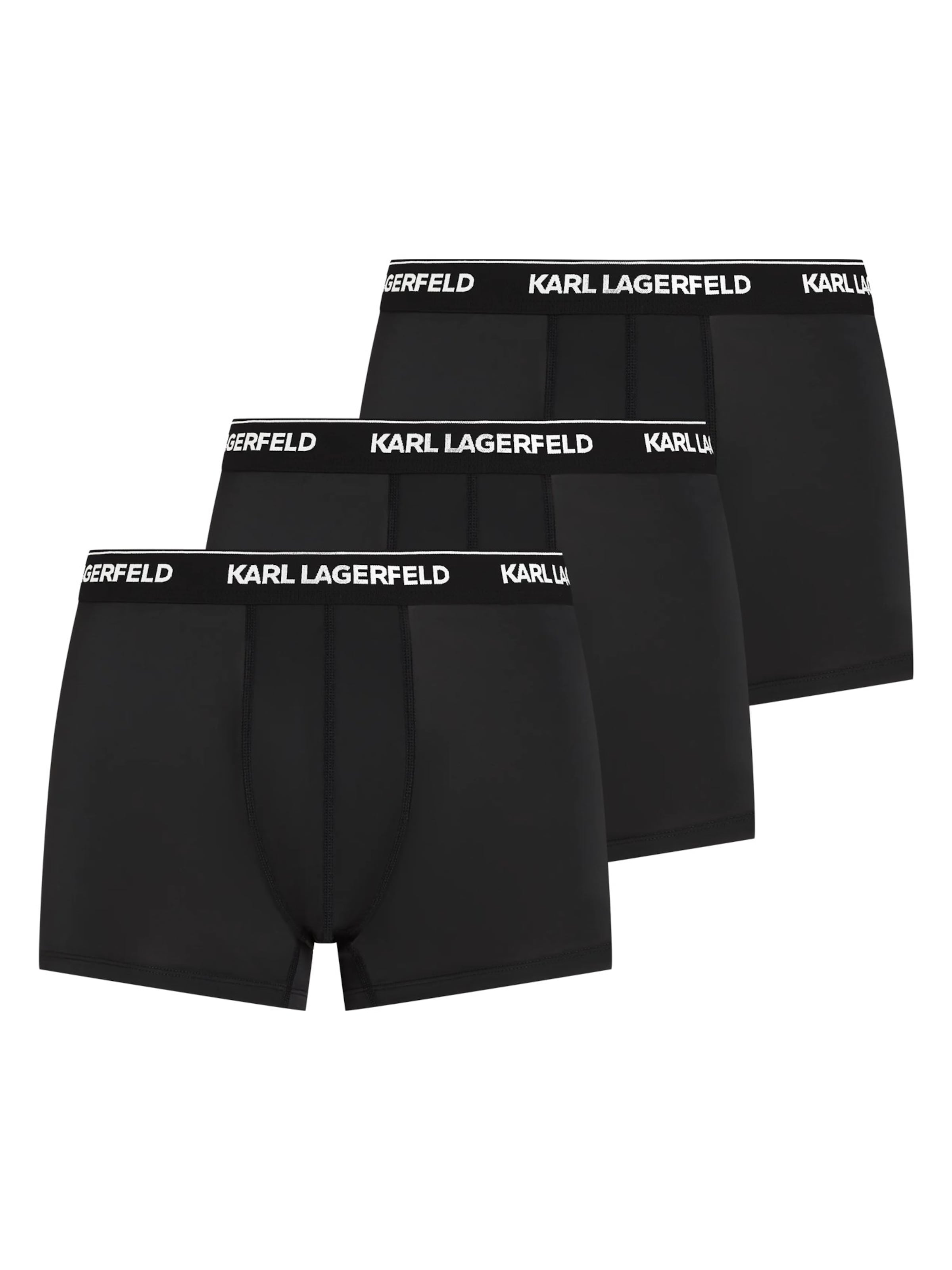 Karl Lagerfeld - Calzoncillo boxer en negro: frente