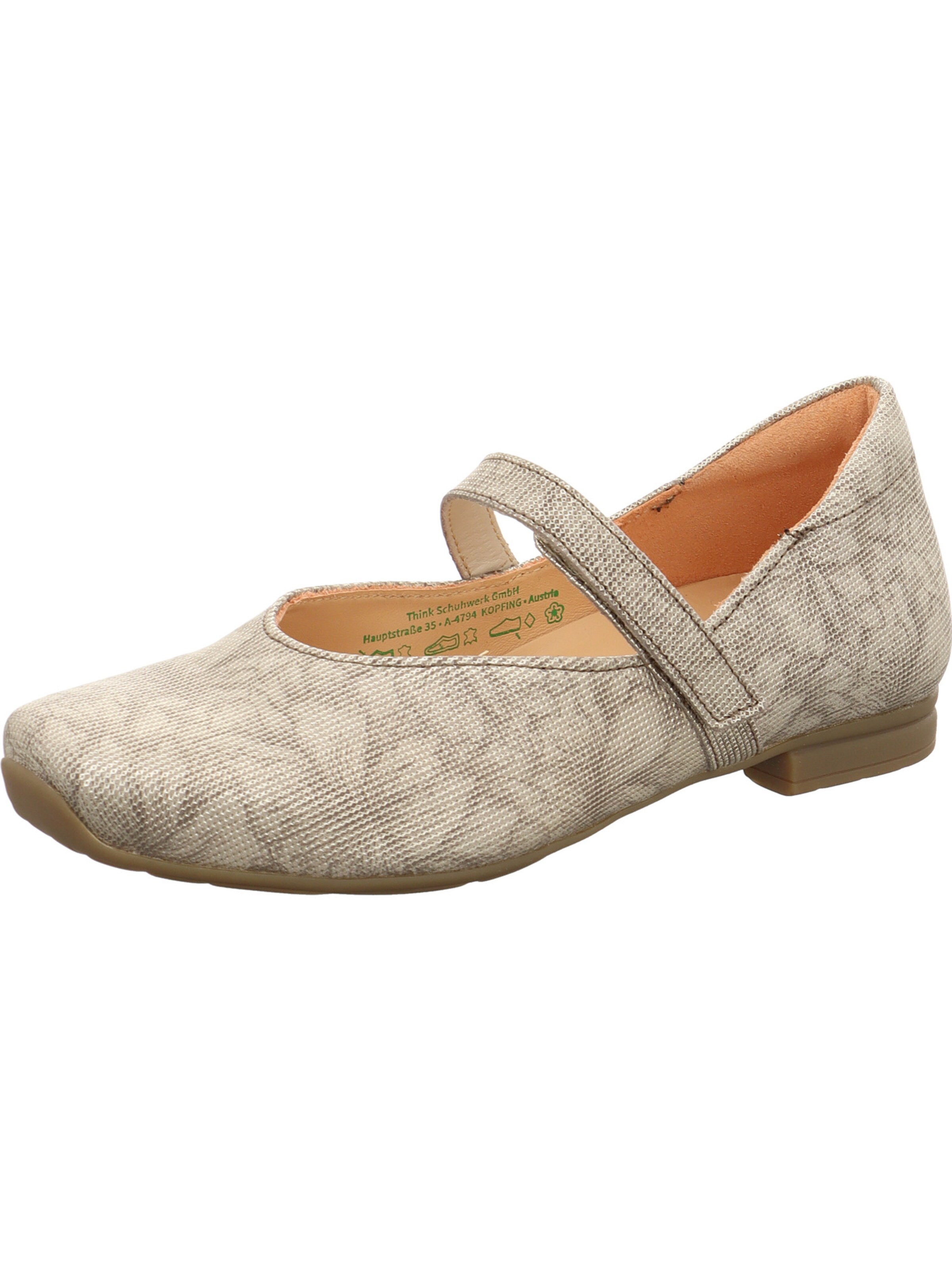THINK! Ballerina 'Gaudi' in Grau: Vorderseite