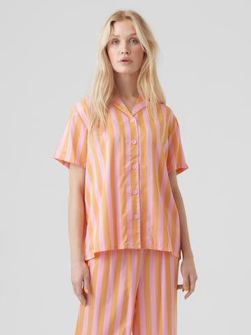 VERO MODA Bluse 'Vikitika' in Pink: predná strana