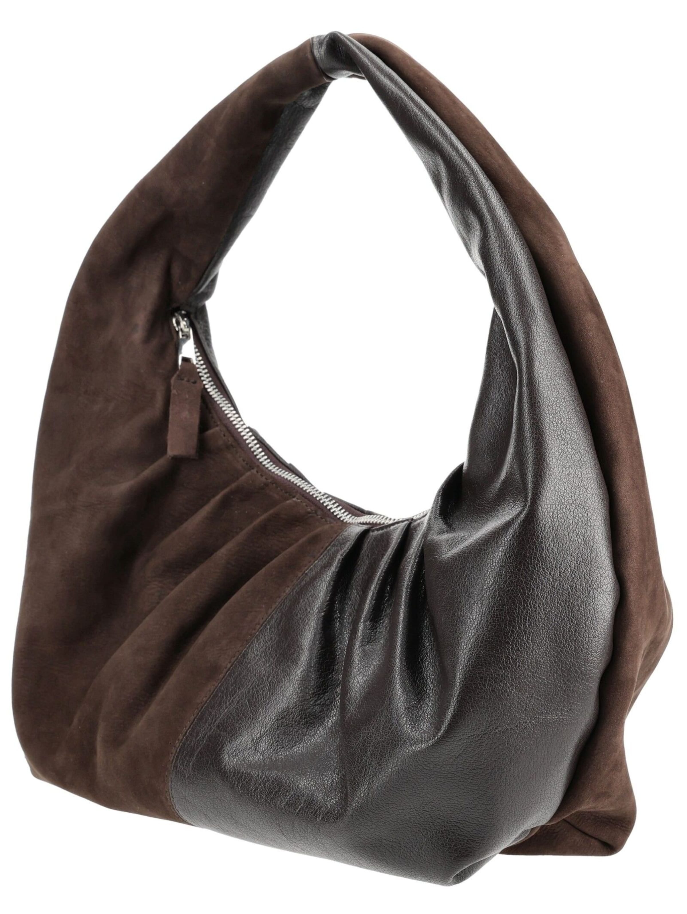 Sac bandoulière NÚNOO en marron : devant