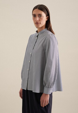 SEIDENSTICKER Blouse 'Schwarze Rose' in Blauw