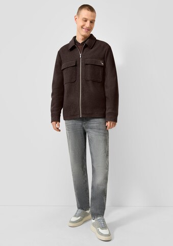QS Between-Season Jacket in Brown: front