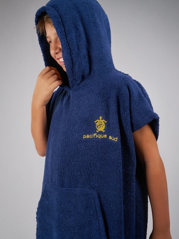 Pacifique Sud Bademantel 'Poncho Surf' in Blau