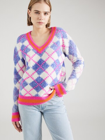 Grace Pullover in Blau: predná strana