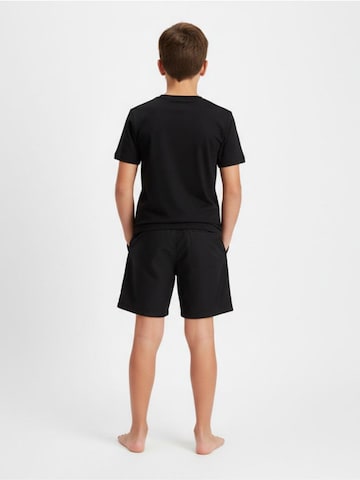 Cerdá Swimming shorts 'Real Madrid Swim Shorts with Logo Print – Black' in Black