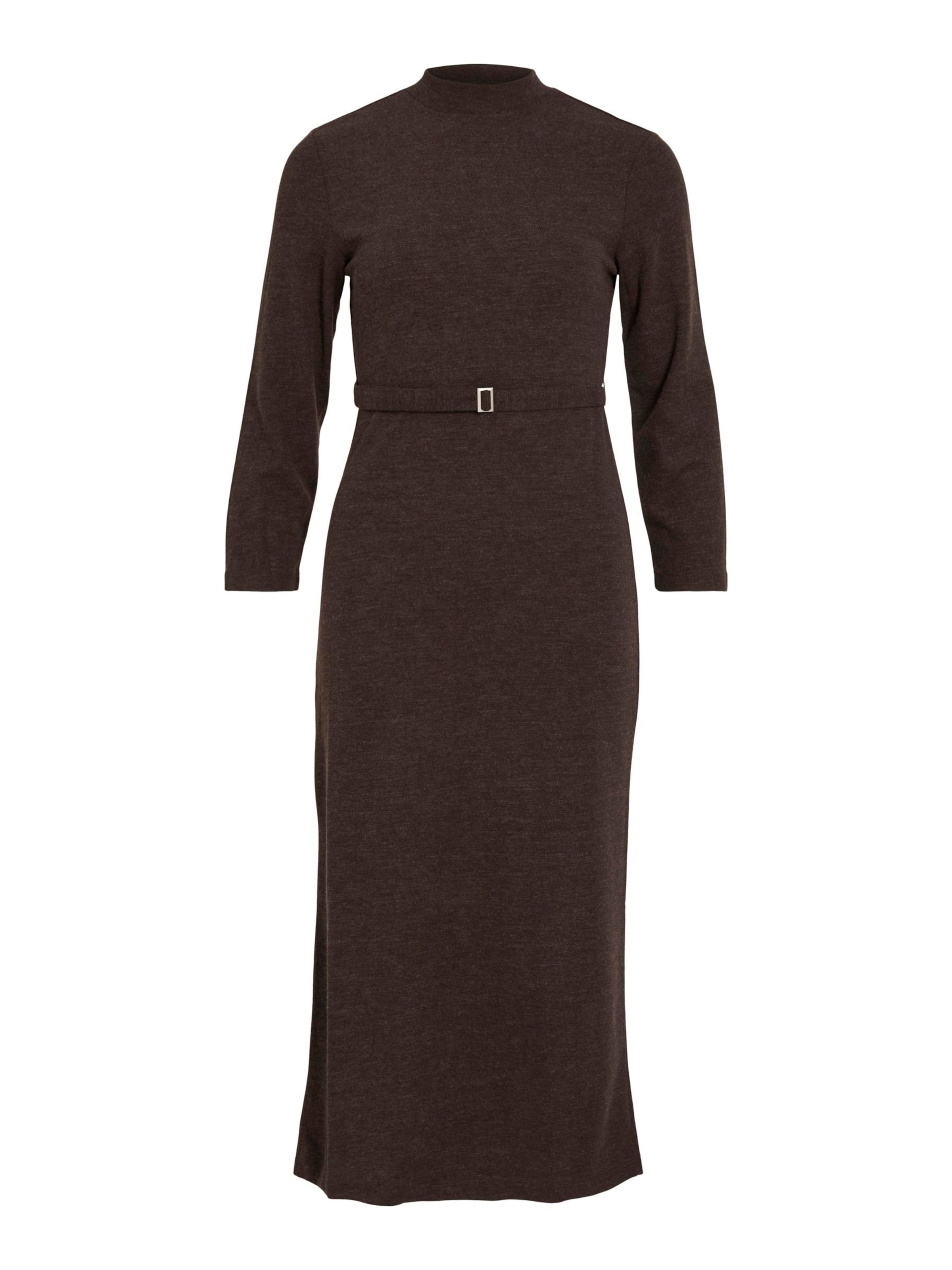 VILA Jurk in de kleur Donkerbruin, Productweergave