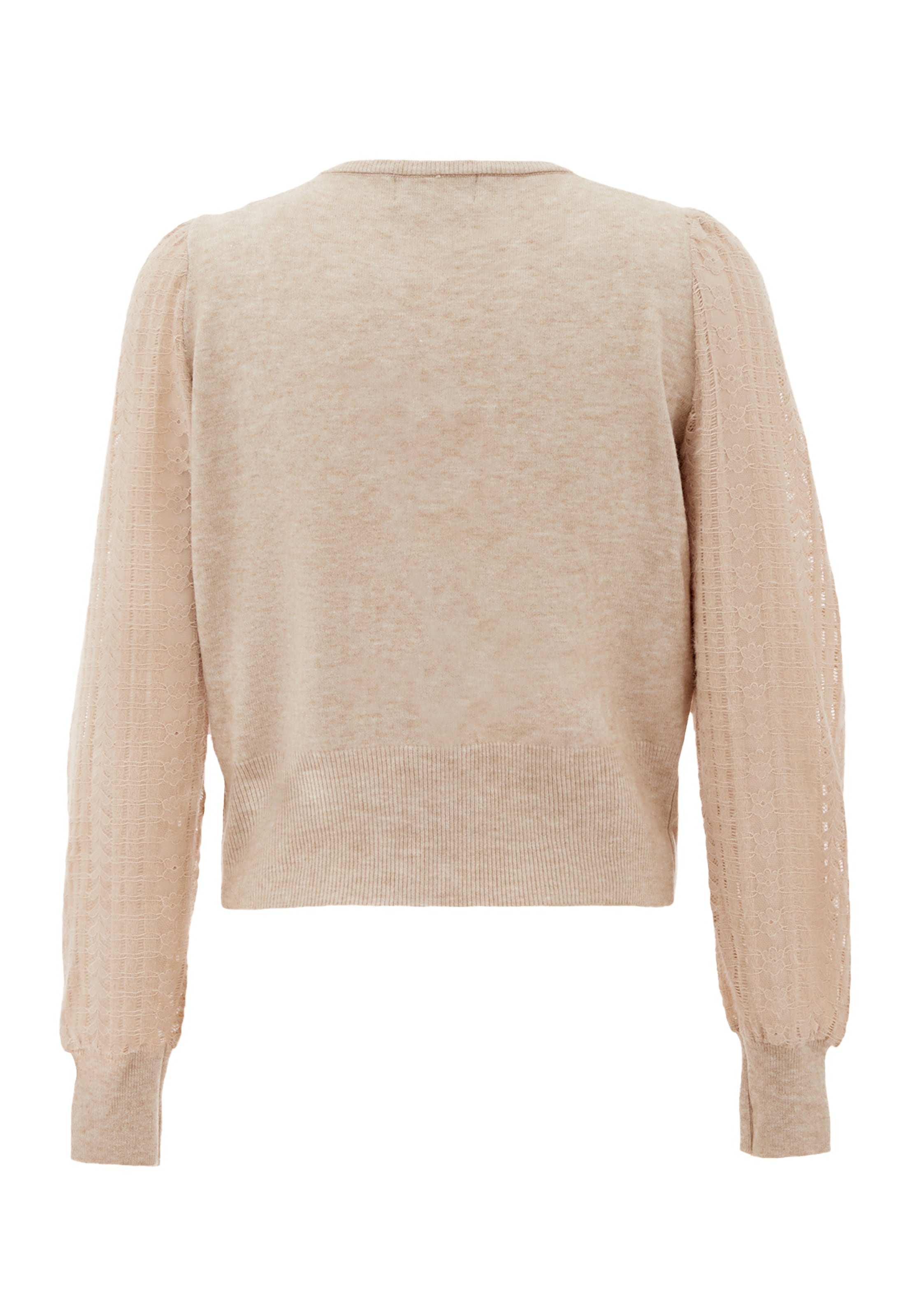 NAEMI - Casaco de malha em bege