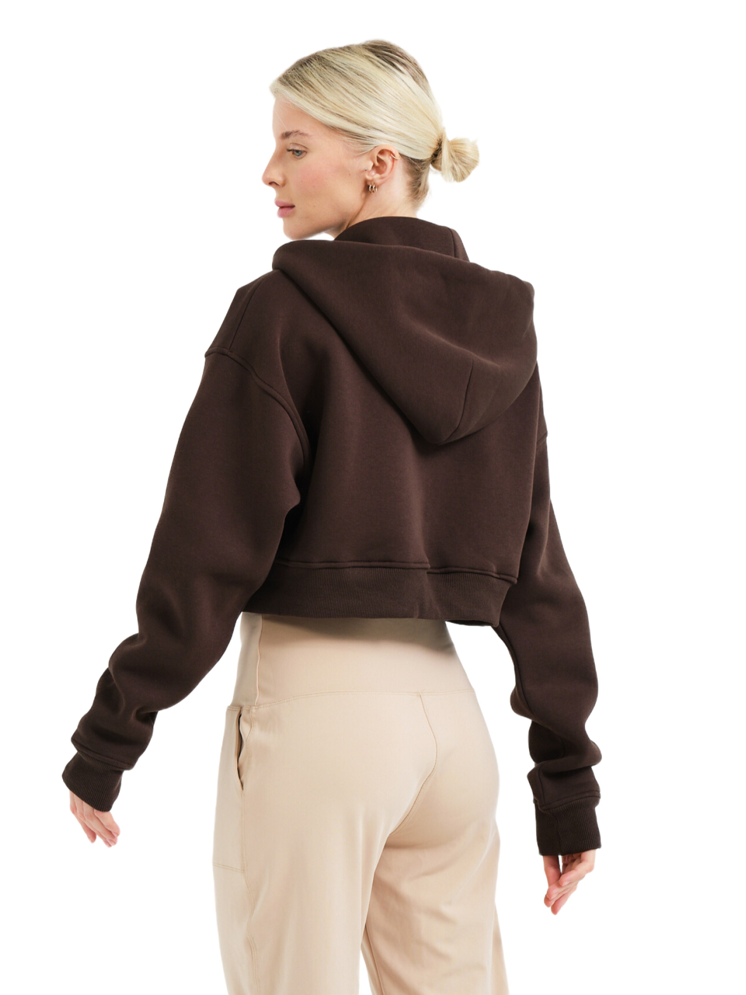 Justever Sweatjacke in Braun