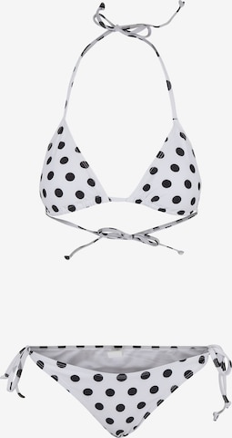 Urban Classics Bikini in Wit: voorkant