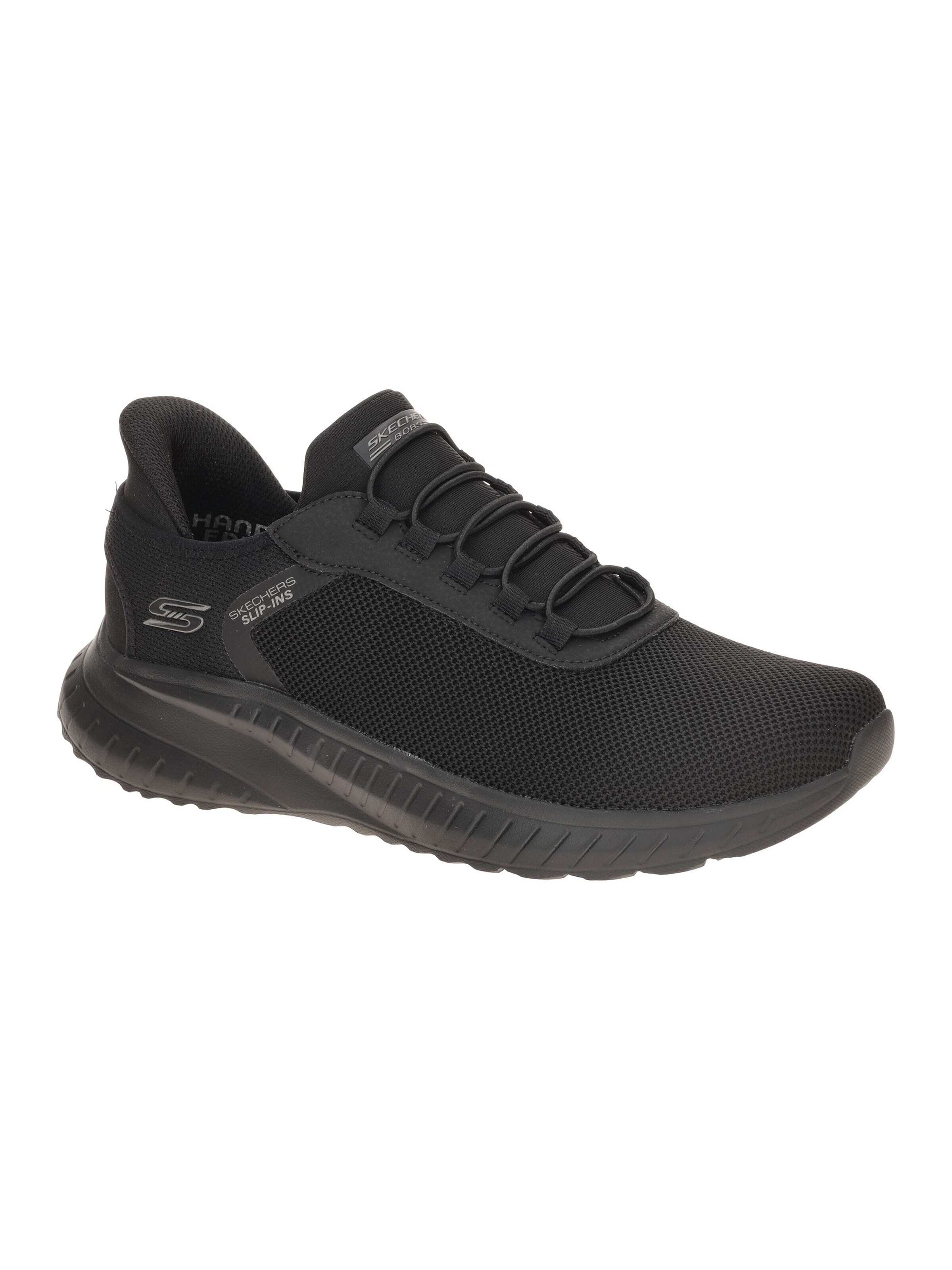 SKECHERS Sneakers 'Skechers Bobs Squad Chaos Schuhe schwarz Slip-Ins 118303' in Black: front