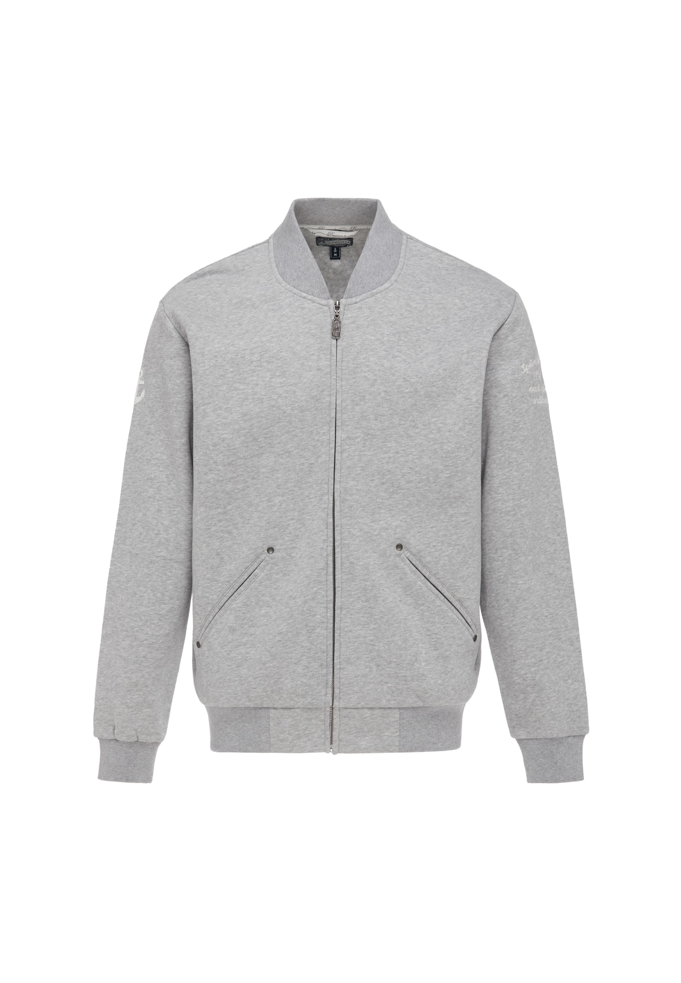 DreiMaster Vintage Sweatvest in Grijs: voorkant