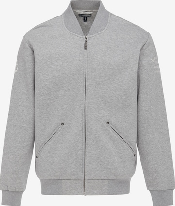 DreiMaster Vintage Sweatvest in Grijs: voorkant