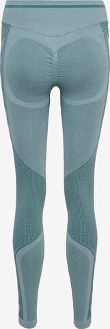 Hummel Skinny Sportbroek in Groen