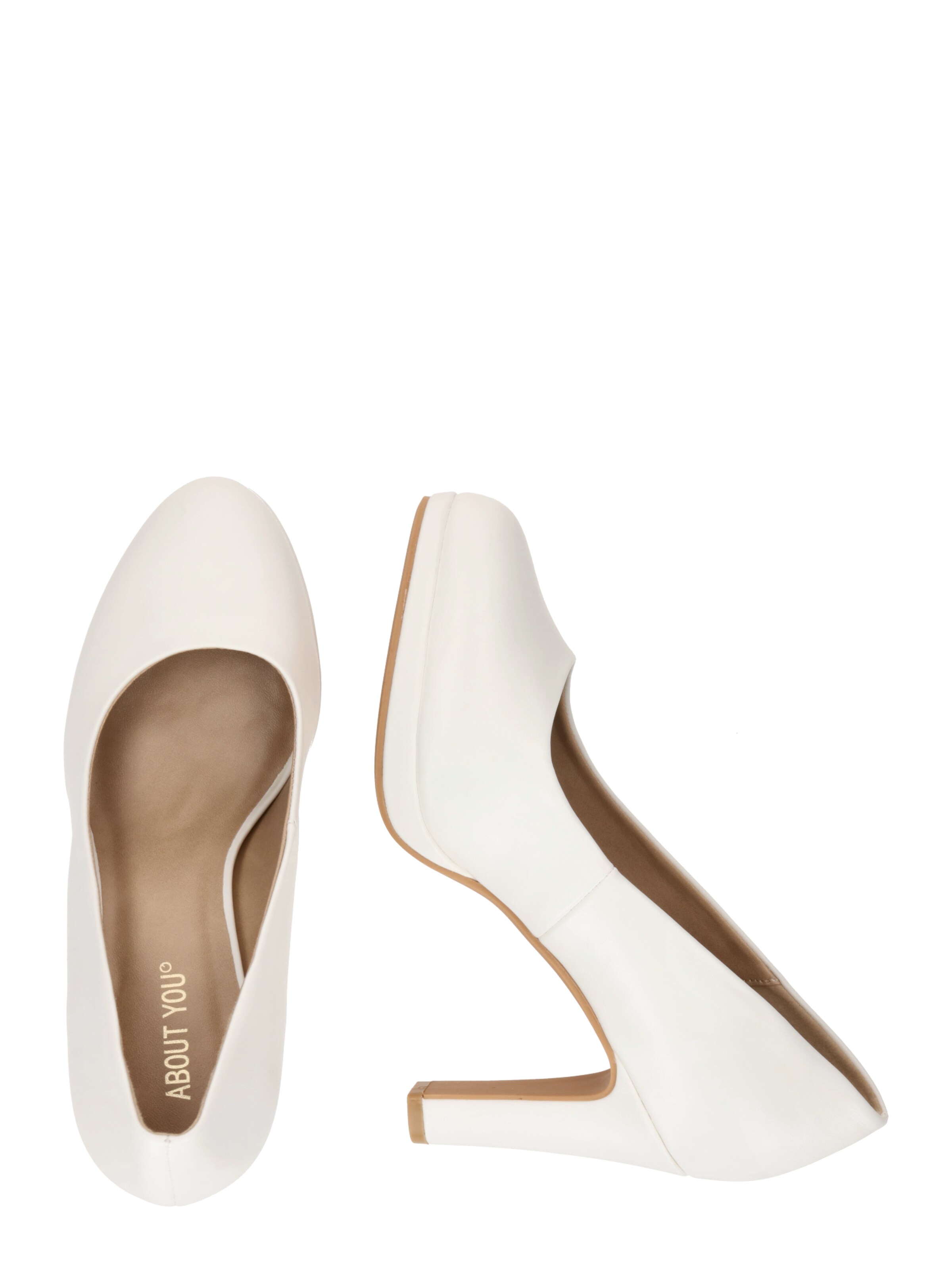 ABOUT YOU Официални дамски обувки 'Annika' в бяло