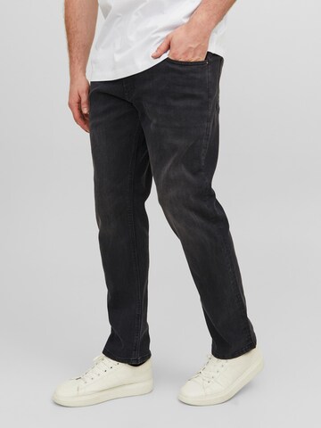 Coupe slim Jean 'Glenn' Jack & Jones Plus en noir