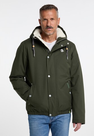 Schmuddelwedda Winter jacket in Green: front