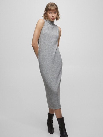 Pull&Bear Knit dress in Grey: front