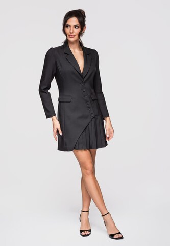 Ombre Kokerjurk in Zwart