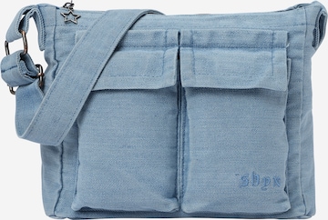SHYX - Bolso de hombro 'Lino' en azul: frente