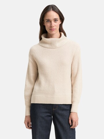 TOM TAILOR Sweater in Beige: front