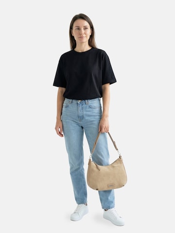 Borsa a spalla 'Jeanna' di Emily & Noah in beige