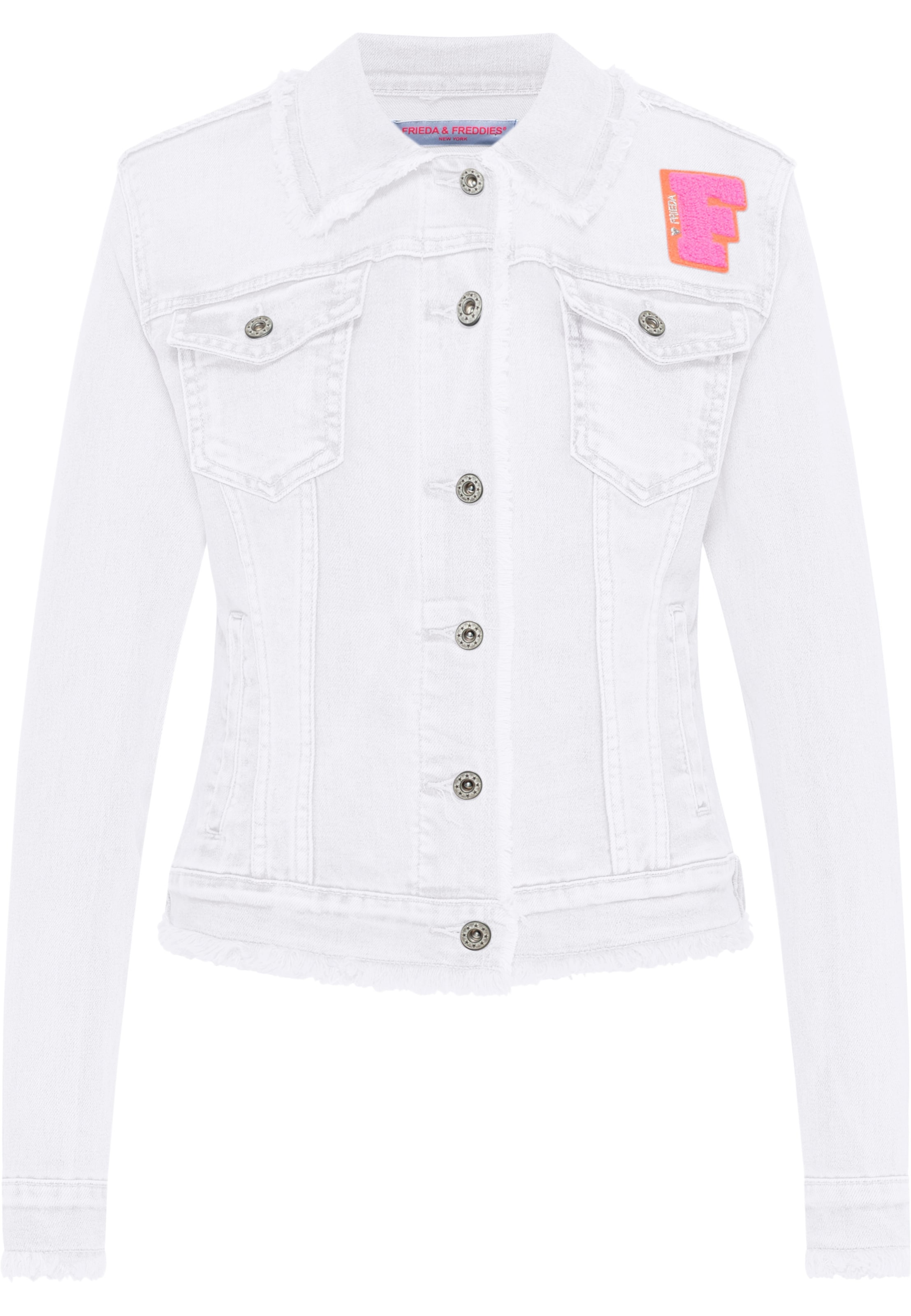 Frieda & Freddies NY Between-Season Jacket in White: front