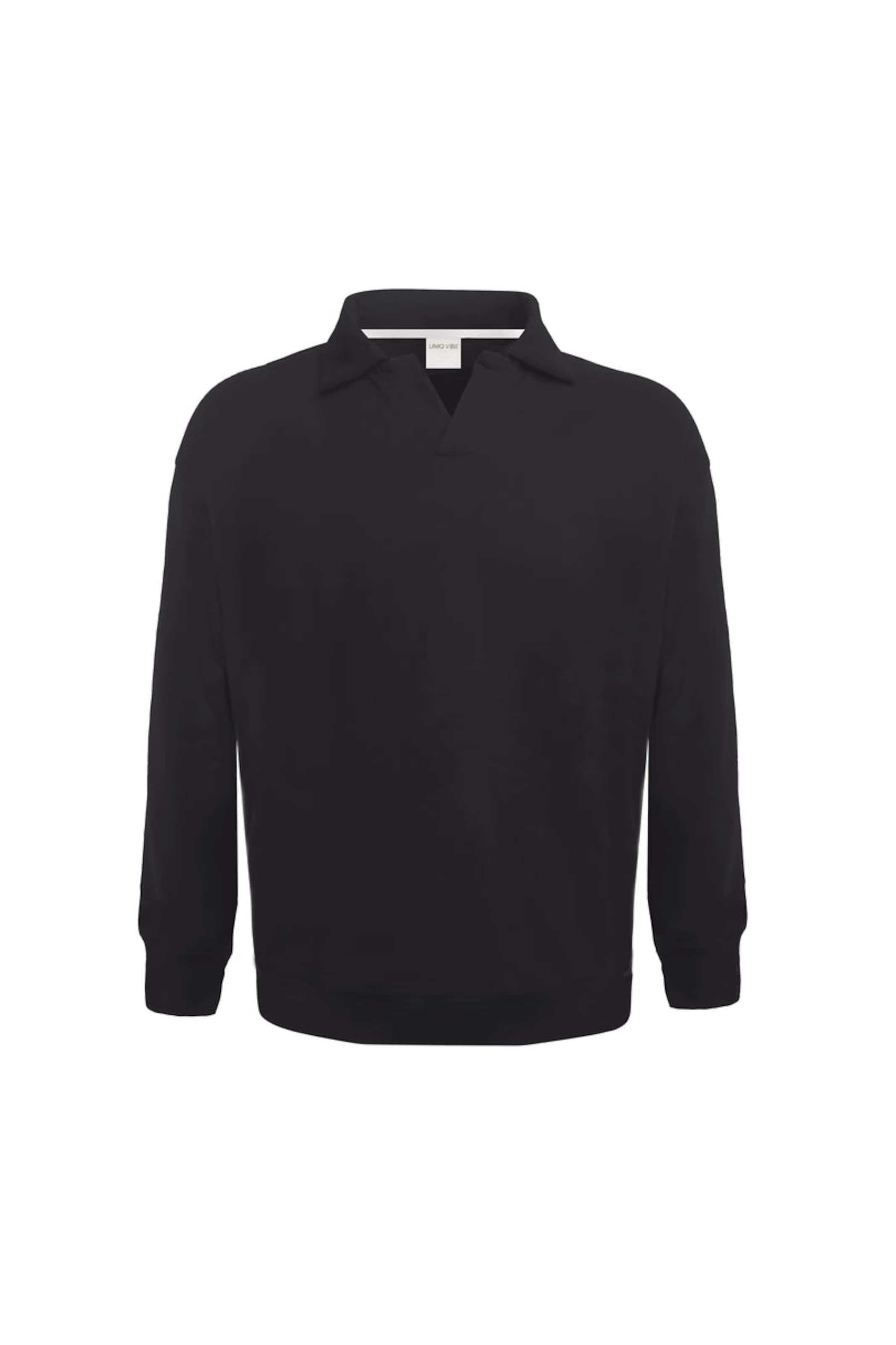 UNIQVIBE Sweatshirt in Black: front