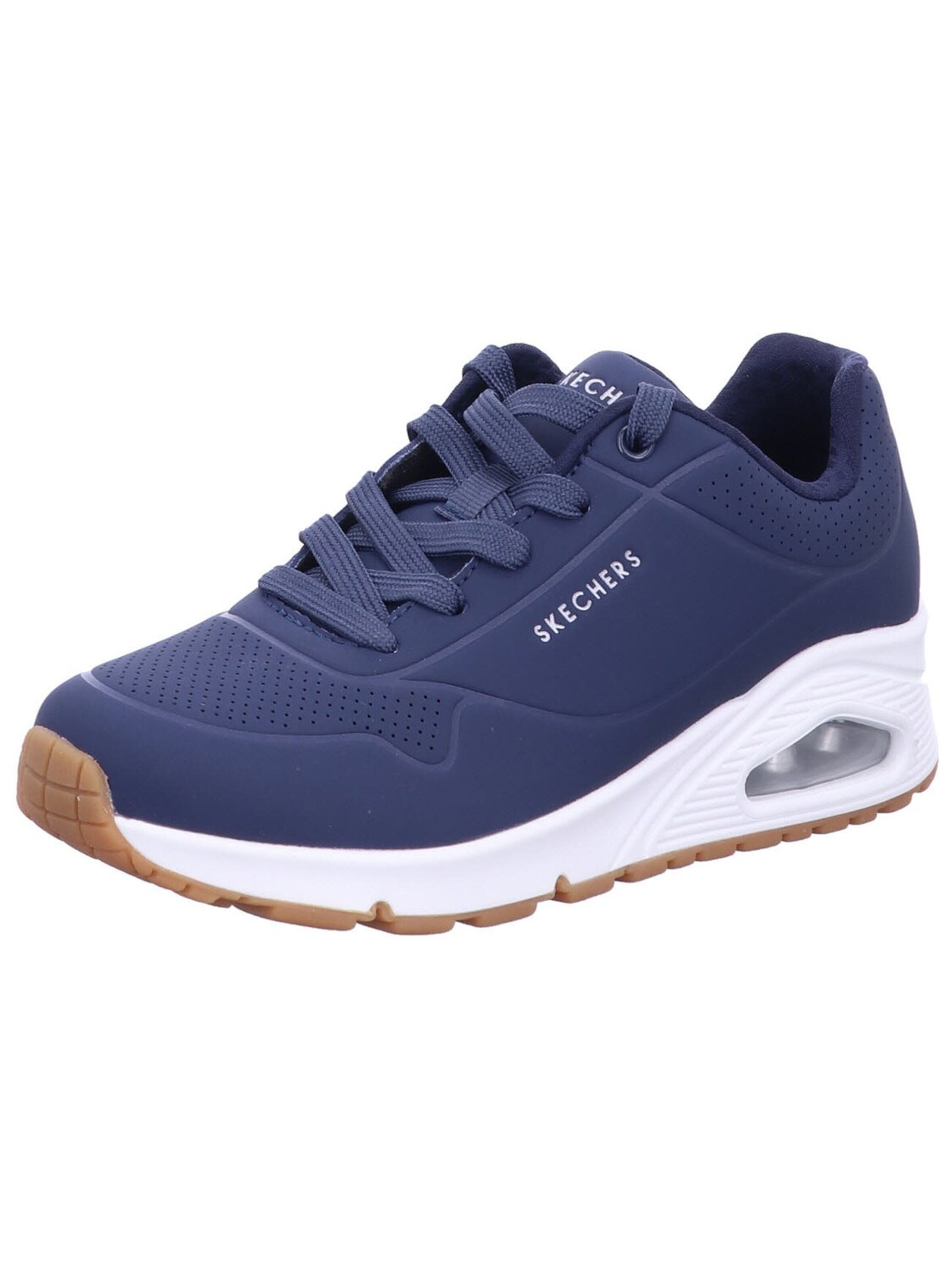 Sneaker bassa '73690 NVY' di SKECHERS in blu: frontale