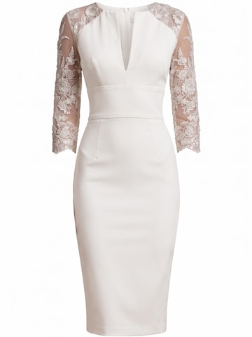 AUDRAY - Vestido de bainha 'ROMY' em bege