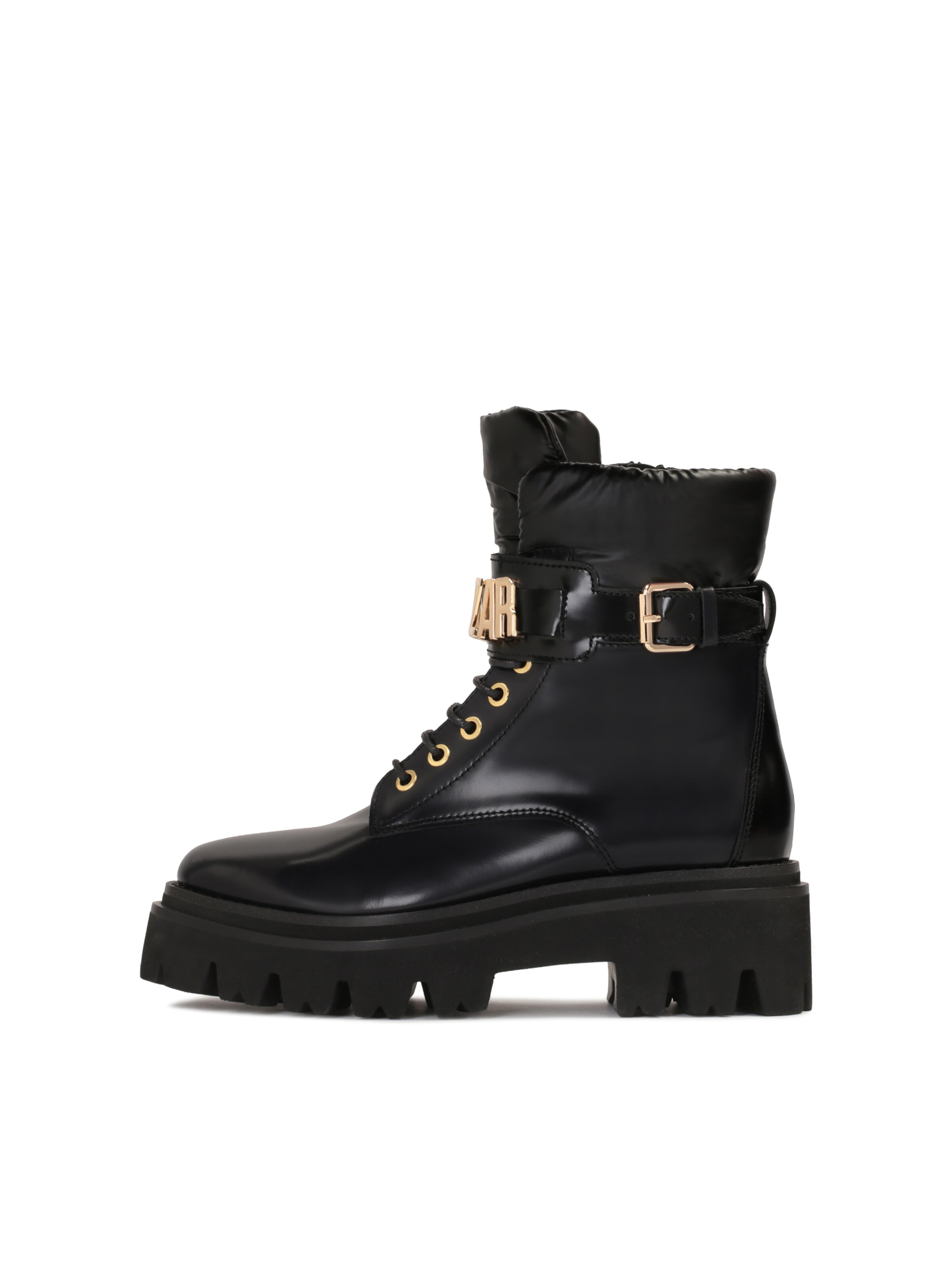 Kazar Lace-up bootie in Black: front