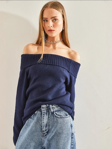 Pull-over 'Pullover' Bianco Lucci en bleu