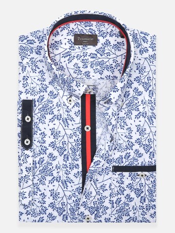 Slim fit Camicia di 7Camicie in bianco: frontale