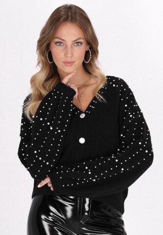 Cardigan faina en noir : devant
