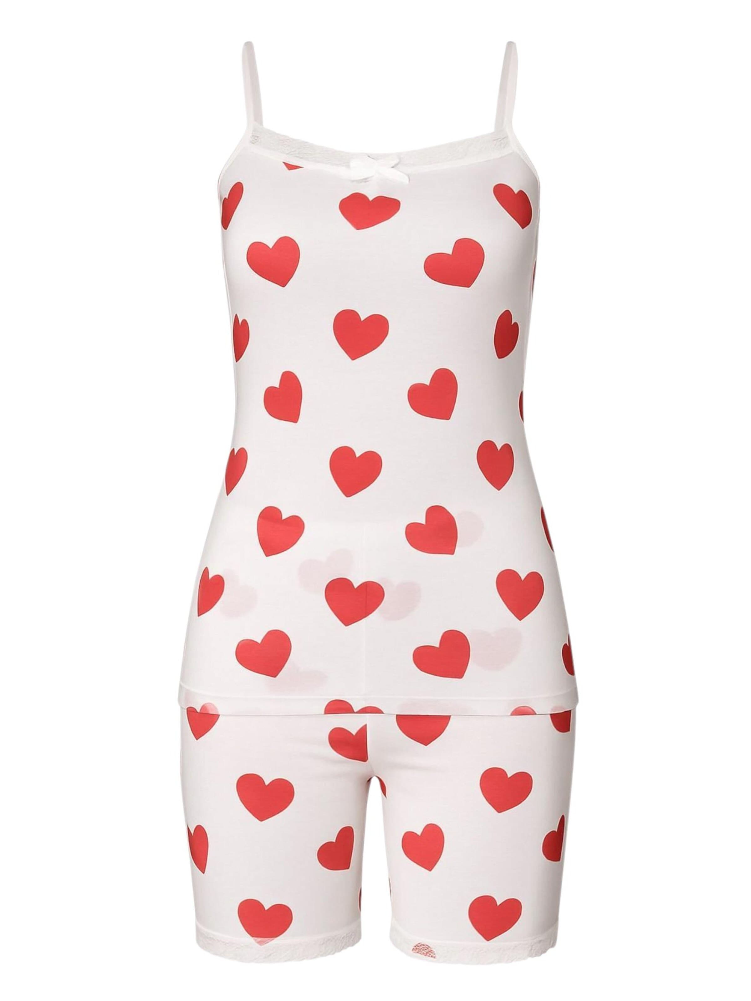 Pyjama 'VALENTA' fashionshowcase en blanc : devant