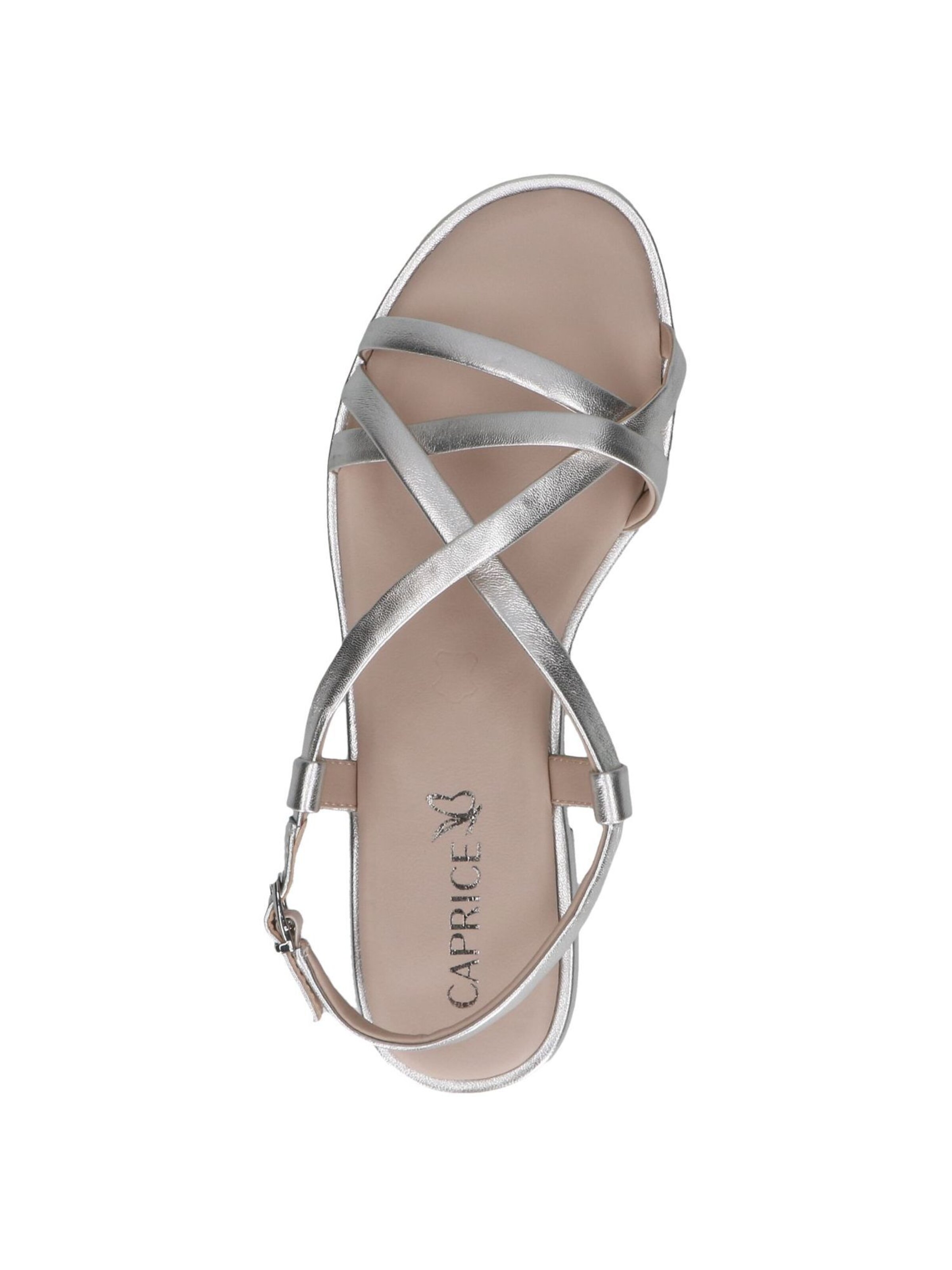 CAPRICE Strap Sandals in Silver