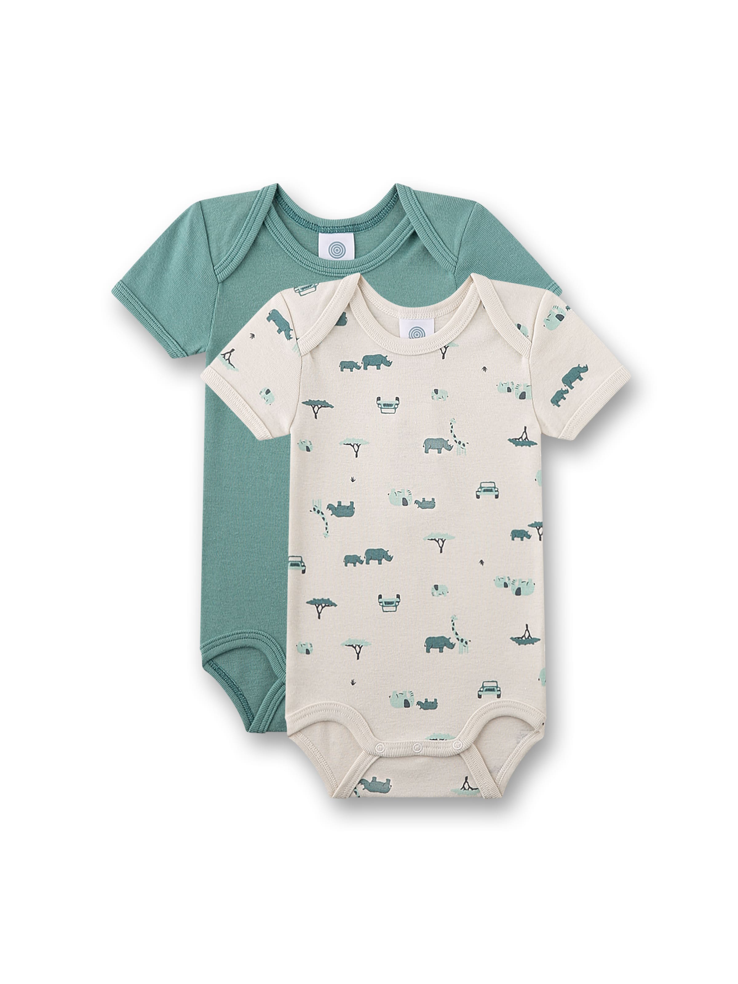 Sanetta Body (GOTS) in Beige: Vorderseite