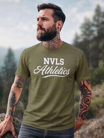 Neverless Shirt 'NVLS Athletics' in Green