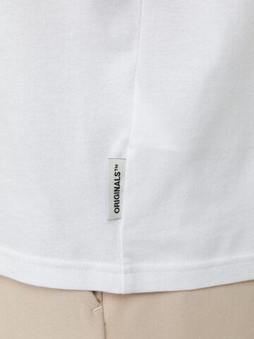 balta JACK & JONES Marškinėliai 'LAKEWOOD'
