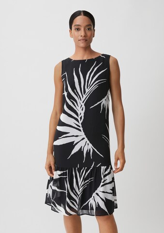 COMMA Kleid in Schwarz: Vorderseite