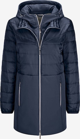 Goldner Between-Seasons Coat in Blue: front
