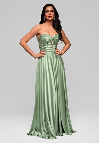 Robe de soirée Ombre en vert