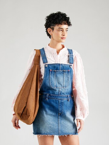 Jupe-salopette Monki en bleu : devant