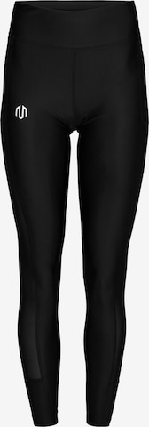 MOROTAI Skinny Urheiluhousut 'Frame' värissä musta: etupuoli