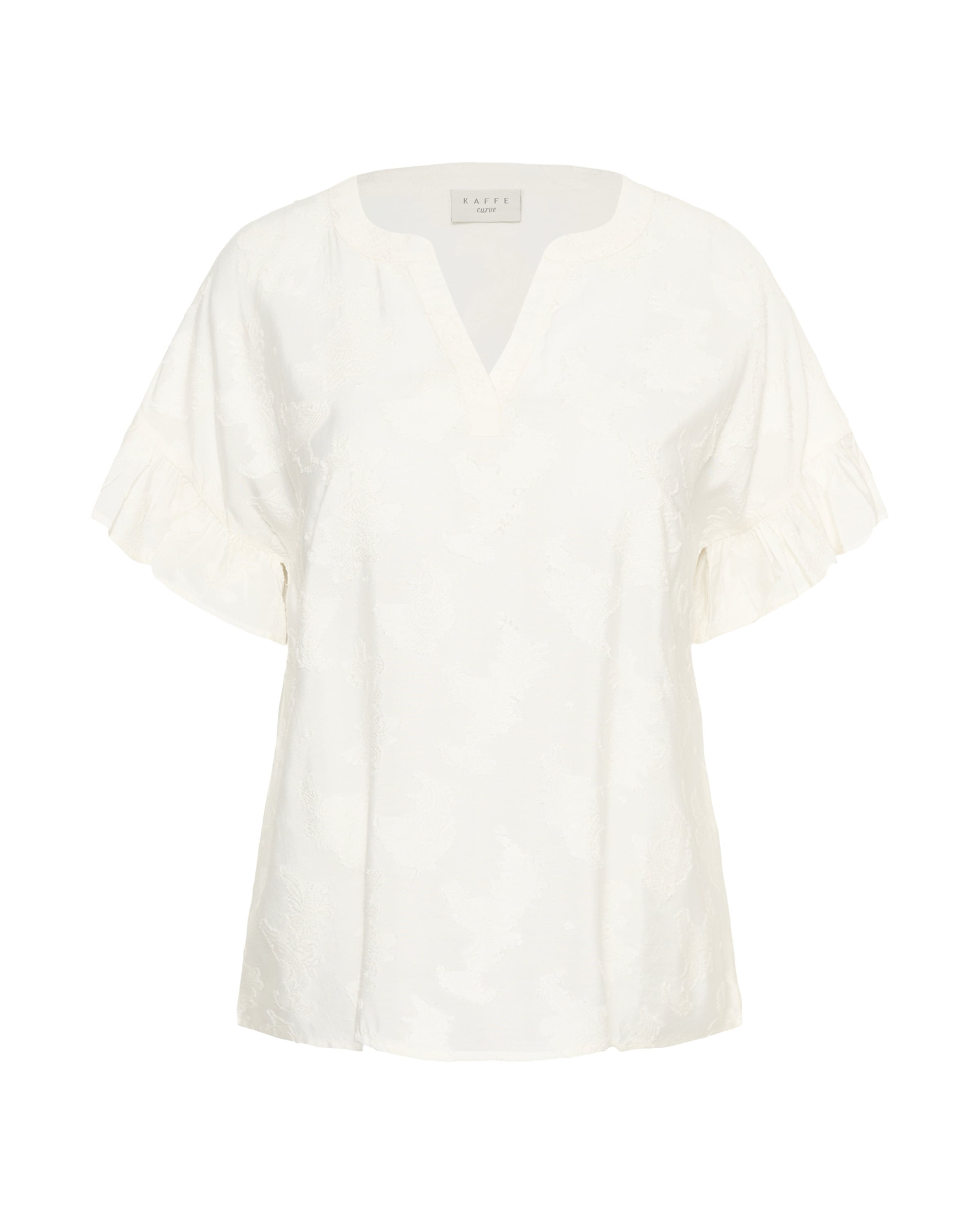KAFFE CURVE Blouse 'KCcassy' in White: front